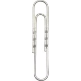 thumbnail of Viking Büroklammern Gewellt 50 mm Silber Metall, Zink 100 Stück