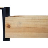 thumbnail of Raumteiler mit Pflanzkasten HWC-L32, Blumenkasten Raumtrenner, Holz-Stahl 116x118cm ~ Gestell schwarz, naturfarben