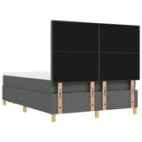 thumbnail of vidaXL Boxspringbett mit Kopfteil Dunkelgrau 200 x 160 cm Stoff