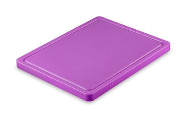 METRO PROFESSIONAL Tabla de corte GN 1/2, polietileno, 32,5 x 26,5 cm, con ranura para zumo, púrpura