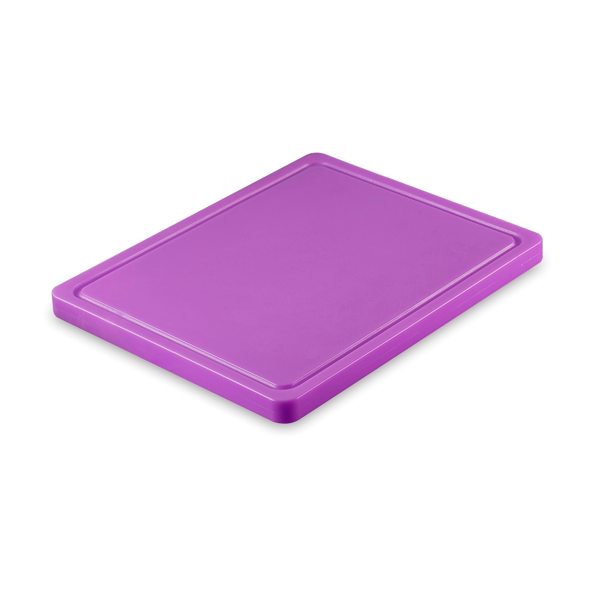 METRO PROFESSIONAL Tabla de corte GN 1/2, polietileno, 32,5 x 26,5 cm, con ranura para zumo, púrpura