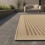 thumbnail of Küchenteppich Used-Look Robust Waschbar Strapazierfähig Terrasse Garten Schwarz 200x290 cm OEKO-TEX Gekettelt – JUNGFRAU von Kadima Design