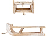 thumbnail of ECD Germany Deko-Schlitten aus Holz 50,5x13,5x23,5 cm, Braun/Natur, mit LED-Beleuchtung, batteriebetrieben, Weihnachtsdeko Schlitten Dekoration