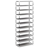 thumbnail of vidaXL Schuhschrank Grau 60x30x166 cm Stoff