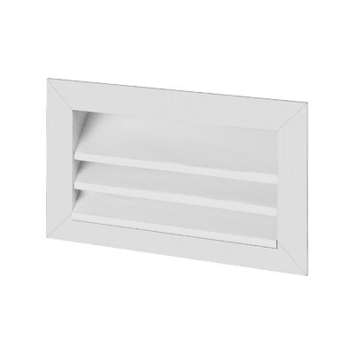 Helios WSG 60/35 Wetterschutzgitter - rechteckig Aluminium eloxiert - 00113 - LB14840