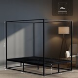 thumbnail of Cama con dosel Batoni 140 x 200 cm