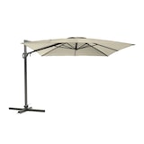 thumbnail of METRO PROFESSIONAL Sombrilla cuadrada colgante, aluminio/acero, 3 x 3 m, repelente al agua, beige/gris