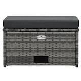 thumbnail of vidaXL 4-tlg. Garten-Lounge-Set mit Auflagen Poly Rattan Grau