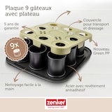 thumbnail of Moule à gâteaux individuels 9 empreintes avec couvercle Zenker Bake Click and Go