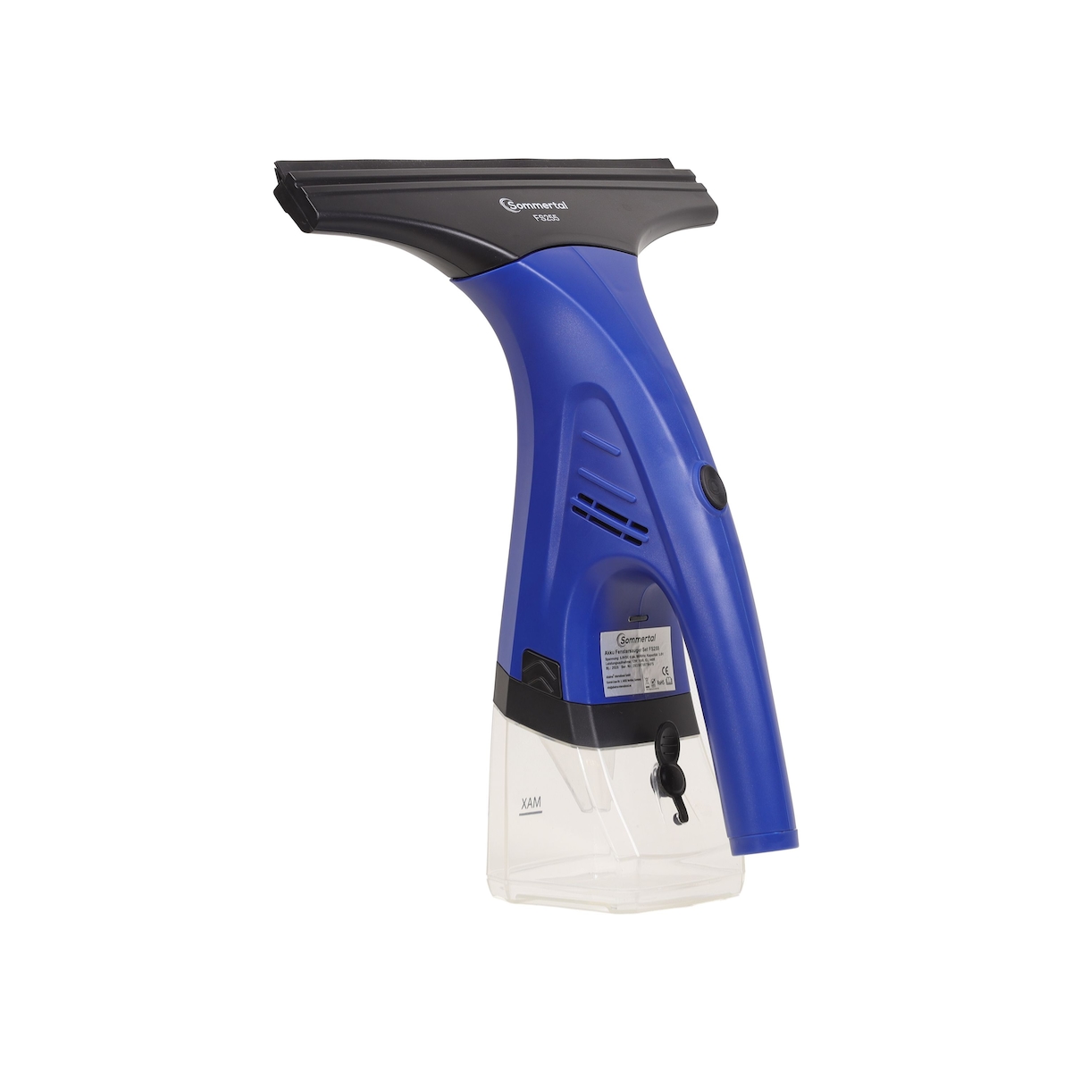 Sommertal Fenstersauger Set mit Sprühflasche & Mikrofaserpad – Akku Fensterreiniger 1600Pa, 25 Min Laufzeit, 250ml Tank