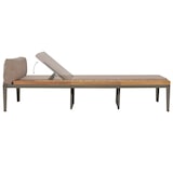 thumbnail of Helloshop26 - Transat chaise longue bain de soleil lit de jardin terrasse meuble d'extérieur avec coussins bois d'acacia solide 02_0012546