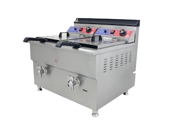 Gasfrit – Fritadeira a Gás com torneira 17 + 17 L de 680 x 670 x 650 mm com termostato E.G.O