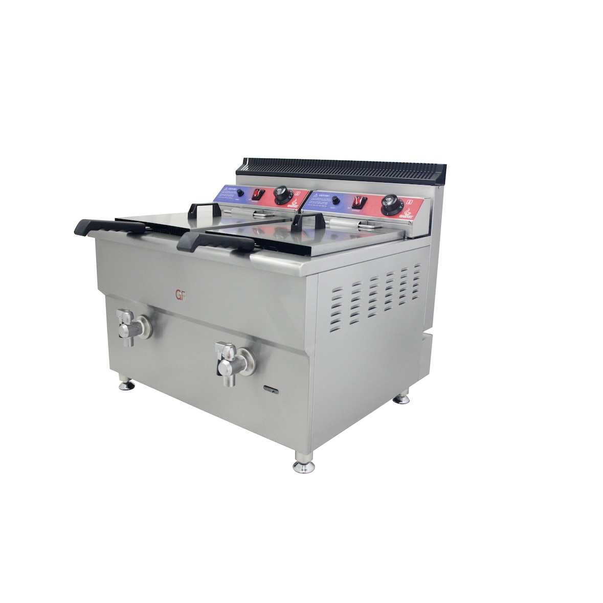 Gasfrit – Fritadeira a Gás com torneira 17 + 17 L de 680 x 670 x 650 mm com termostato E.G.O