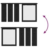 thumbnail of vidaXL Wandgemonteerde kapstok met plank Zwart eiken 85 x 10 x 45 cm