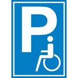 thumbnail of Behinderten Parkplatz Aufkleber A9 (37x52mm)