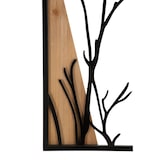 thumbnail of Set di 4 pannelli decorativi 3D in metallo e legno nero cm 50x2x200