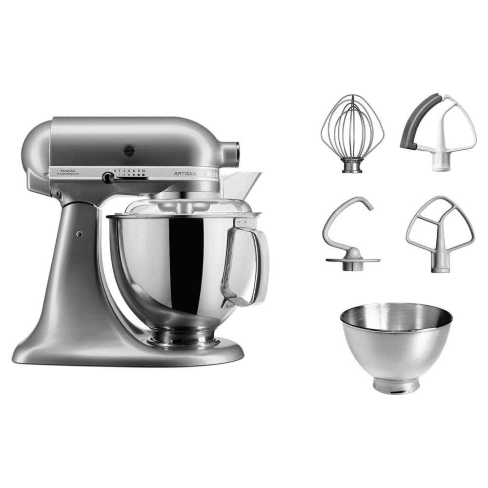 KitchenAid 5KSM175PSECU Küchenmaschine 300 W 4,8 l Schwarz, Onyx