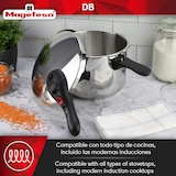 thumbnail of Magefesa DB - Olla Express Rápida de 5 Litros, Acero Inoxidable 18/10, Apta para Todo Tipo de Cocinas Incluida Inducción, 5 Sistemas de Seguridad