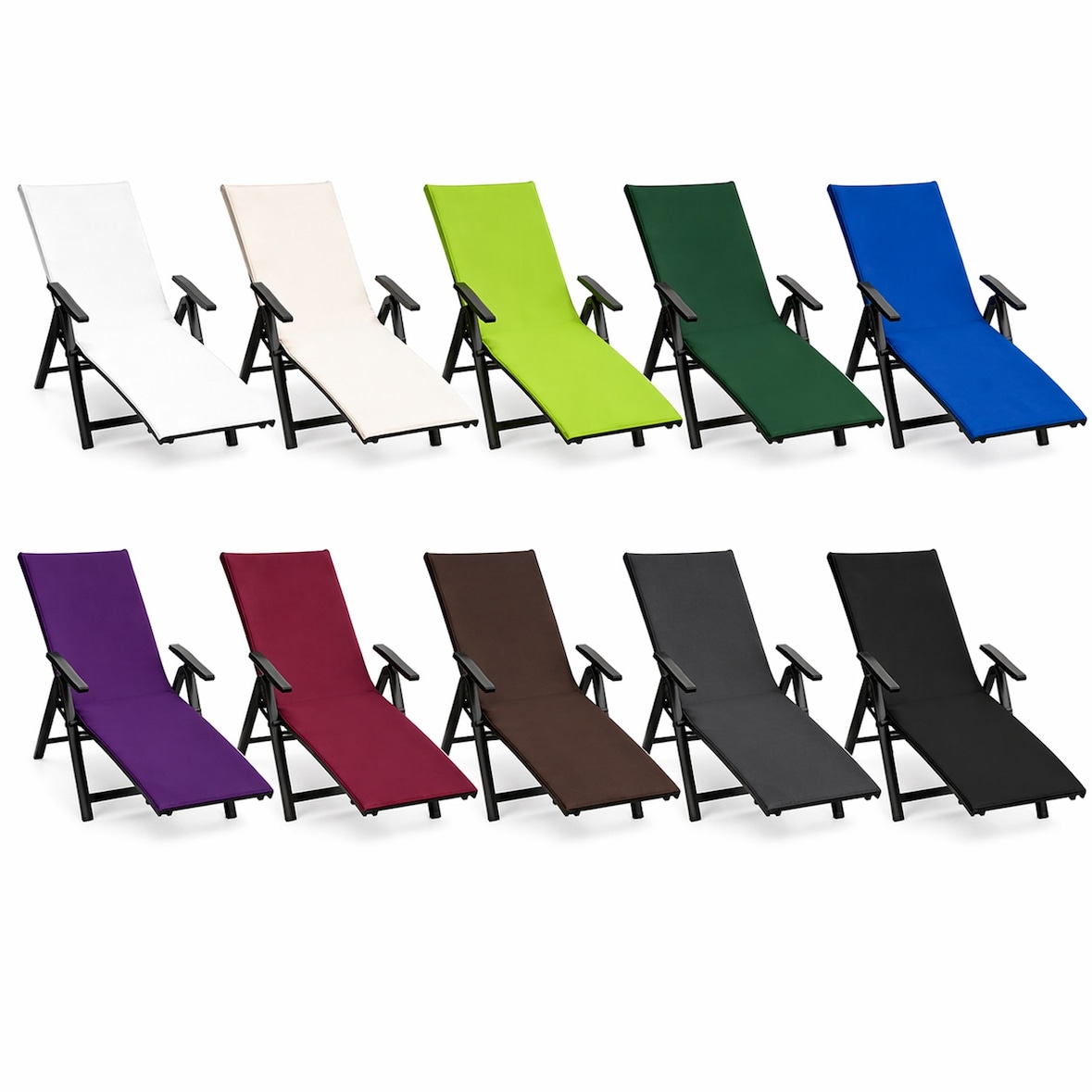 Liegestuhlauflage 1 Stück 70 x 200 x 20 cm Royalblau