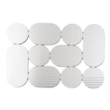 thumbnail of Miroir Multifacettes 60 x 90 cm -  Argent / Métallique Autre forme Verre Amadeus 1.80x60.00 cm
