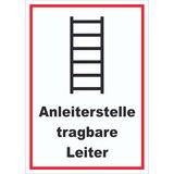 thumbnail of Schild Anleiterstelle tragbare Leiter A4 (210x297mm)