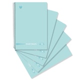 thumbnail of Pack 5 Cuadernos Polipropileno tamaño folio 80 hojas 90 gramos Cuadrícula 5x5 Azul Soft