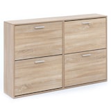 thumbnail of WOHNLING Schuhschrank WL5.828 Holz 120x81x24 cm Schuhregal Modern Schuhkipper