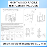 thumbnail of Set de mesa de bar retangular e 4 bancos castanhos nogueira Mod. FIRENZE por Yelloo