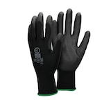 thumbnail of ECD Germany 72 Paar Arbeitshandschuhe PU-Beschichtet Größe 11-XXL Schwarz Atmungsaktiv Rutschfest Robust Montagehandschuhe