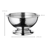 thumbnail of Champagnerkühler Cara, Edelstahl hochglanzpoliert, gehämmert, Durchmesser 40 cm, Höhe 21 cm