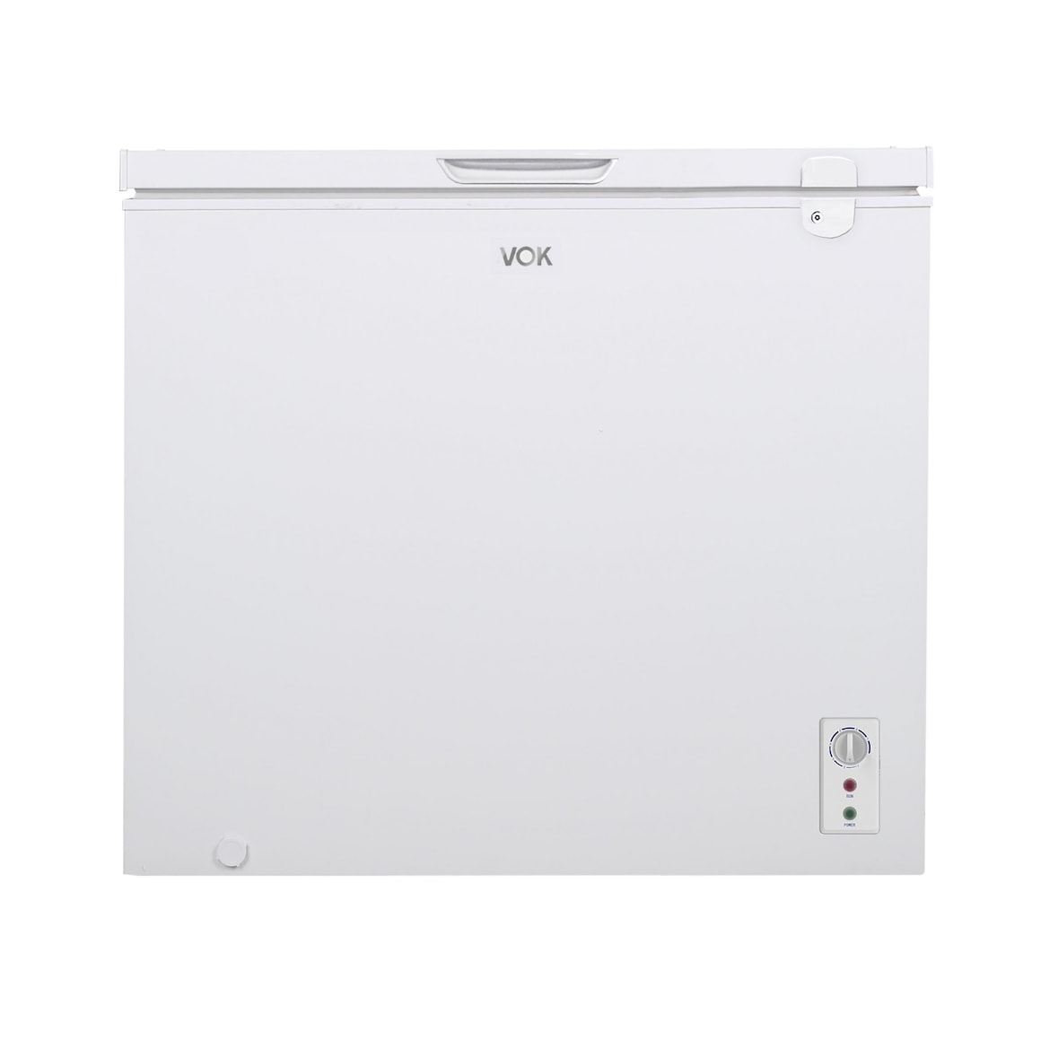 VOK Congelador Horizontal de 291 L - Función Dual, Congelación Rápida, Luz LED, Bloqueo de Seguridad, Silencioso, Autonomía de 25 h, Blanco