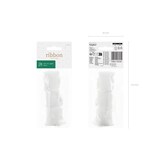 thumbnail of Chiffonband 4cm x 5m 3er Set weich fließend - Stoffband zum Dekorieren Nähen Dekoband Hochzeitsdeko Tischdeko Schleifenband Geschenkband Weiß