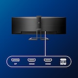thumbnail of Philips 499P9H/00 Philips 124,0cm(48,8") 499P9H 32:09 2xHDMI+DP+USB-C WebCam