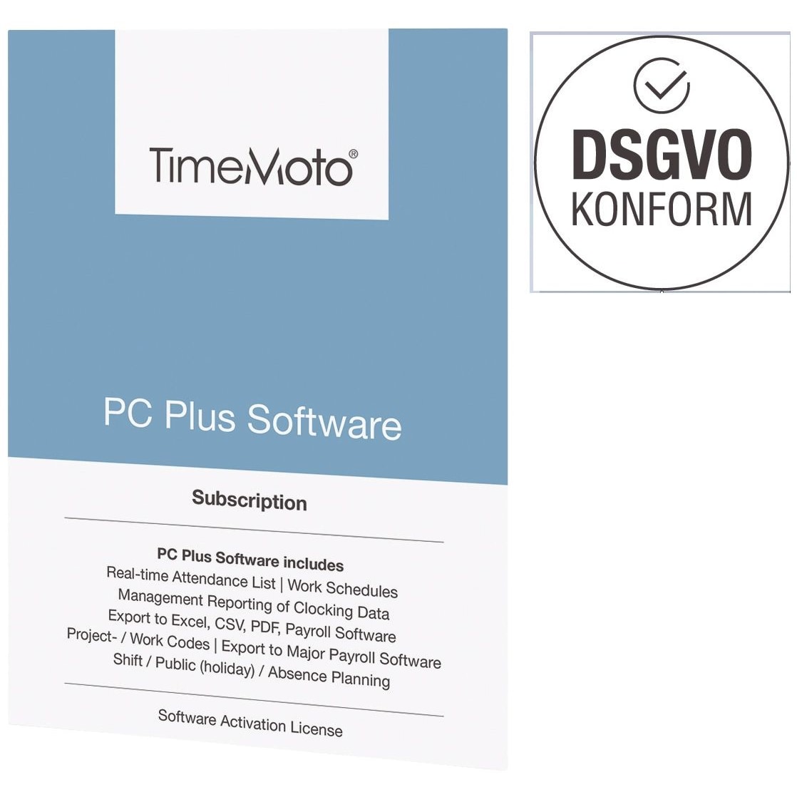 Safescan® 139-0600 TimeMoto® TM PC Software Plus - Zeiterfasssungssoftware