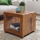 thumbnail of WOHNLING Sheesham Couchtisch MUMBAI Massiv 50x50 cm Beistelltisch Massivholz Tisch Neu
