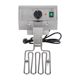 thumbnail of Helloshop26 - Friteuse acier inox 2 bacs 13 litres cuve amovible avec minuterie thermostat EGO professionnelle 3614021