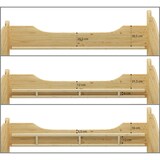 thumbnail of Seniorenbett extra hoch Rollrost Matratze 90x200 Massivholz Holzbett Gästebett 60.40-09FLM
