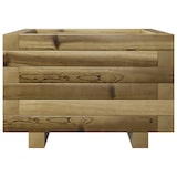 thumbnail of Helloshop26 - Jardinière bac lit surélevé plantes fleurs terrasse jardin 40 x 40 x 26,5 cm bois de pin imprégné marron 02_0037527