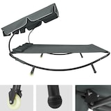 thumbnail of Gartenliege für 2 Personenschwarz/grau