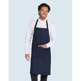 thumbnail of LISBON - Cotton Heavyweight Bib Apron with Pocket: One Size / Red