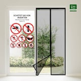 thumbnail of Fliegengitter magnetisch - einfache Klebemontage ohne Bohren - Insektenschutz (80 x 200 cm, Johnny)
