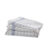 thumbnail of 10er Set Geschirrtuch aus 100% Baumwolle, kariert, blau-weiss, 50 x70 cm