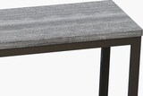 thumbnail of Bartisch Set mit 3 Hockern Grau 148x40x90 cm, MDF Metall, moderner langer Küchentisch platzsparend, einfache Montage