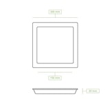 thumbnail of greenbox - Teller aus Zuckerrohr 26 x 26 cm, quadratisch, 50 St.