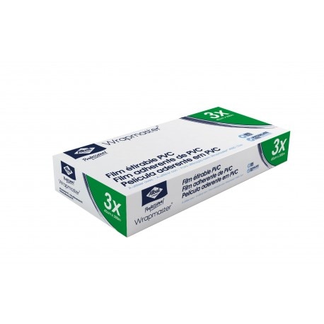 Recharge rouleau de film alimentaire 45cm x 200m pour WRAPMASTER® 4500 et DUO - Carton de 3 rouleaux