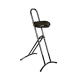 thumbnail of PROREGAL Klappbare Stehhilfe | Sitzhöhe 61-86cm | Tragfähigkeit 80kg | Polyurethane-Sitz | mit Transportrollen | Schwarz/Schwarz