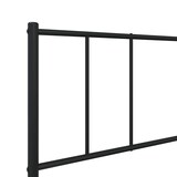 thumbnail of vidaXL Bedframe met hoofdbord metaal zwart 100x190 cm