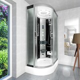 thumbnail of Dampfdusche Sauna Dusche Duschkabine D60-73M2L 120x80 cm ohne 2K Scheiben Versiegelung