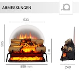 thumbnail of Elektrische Feuerstelle BALDERIA Lily - Kamineinsatz, 1500W - Birkenholz