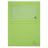thumbnail of Exacompta Packung mit 100 Fenstermappen mit Organisationsdruck aus Recycling-Karton 120g Forever, für Format DIN A4 22x31cm
